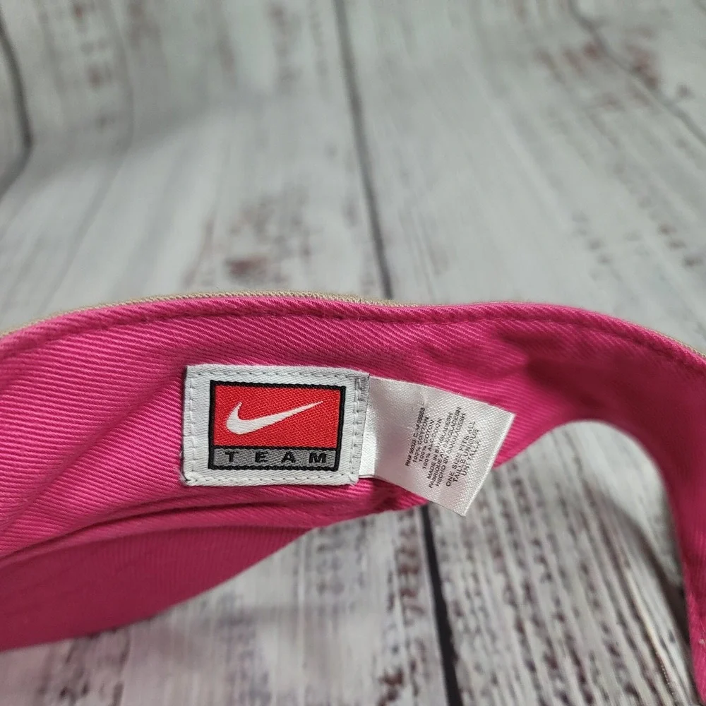 Georgia Bulldogs NCAA Football Nike Team Pink Beige‎ Adjustable Strap Visor